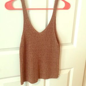 Burnt Orange knit tank